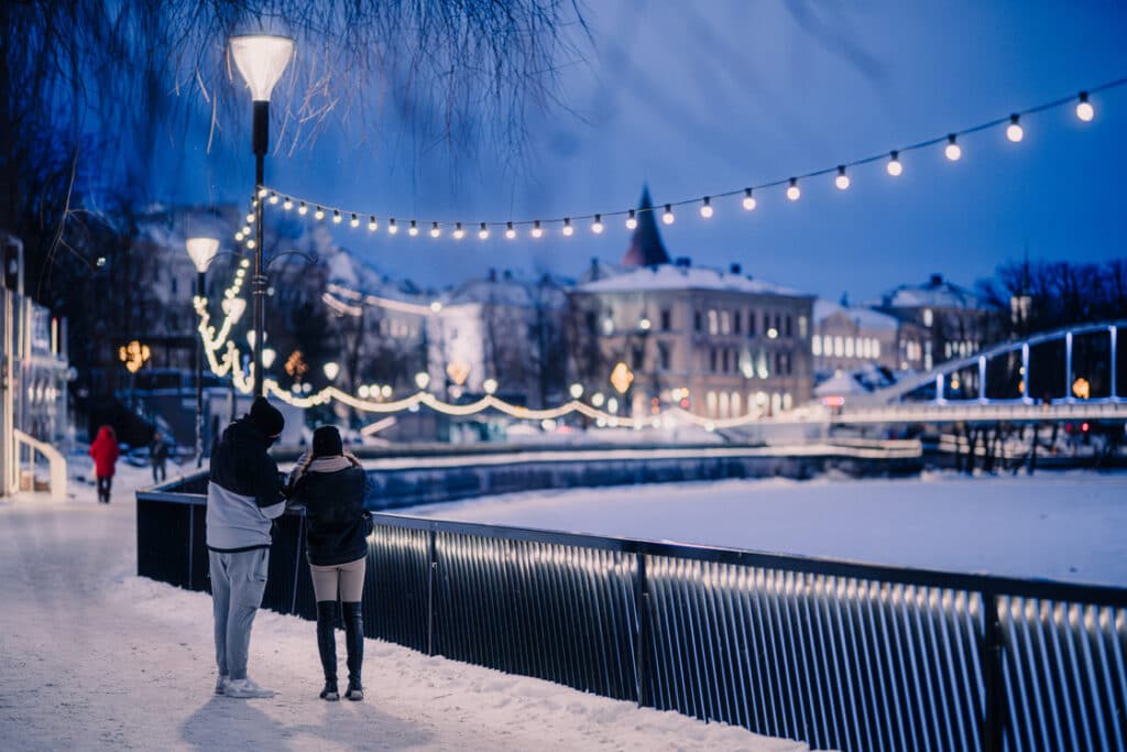 Talvine Emajõe äär Tartus