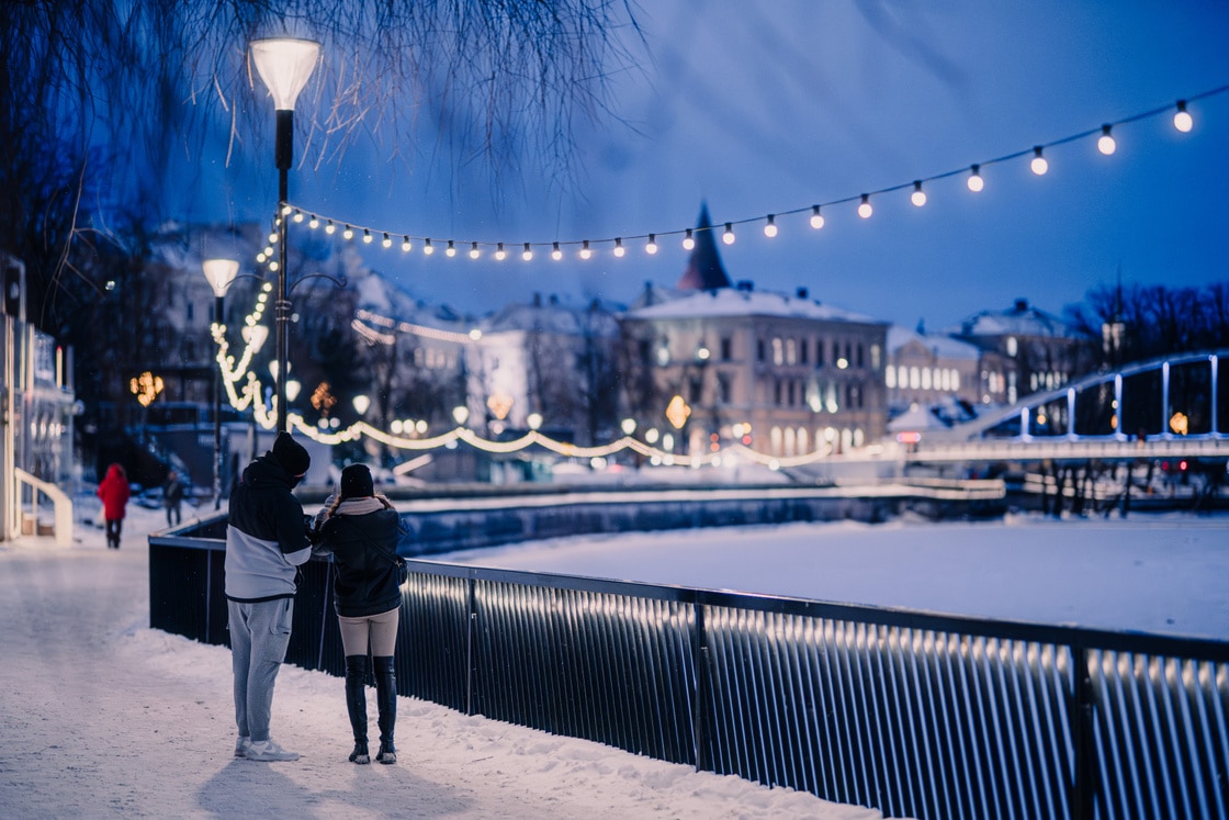 Talvine Emajõe äär Tartus