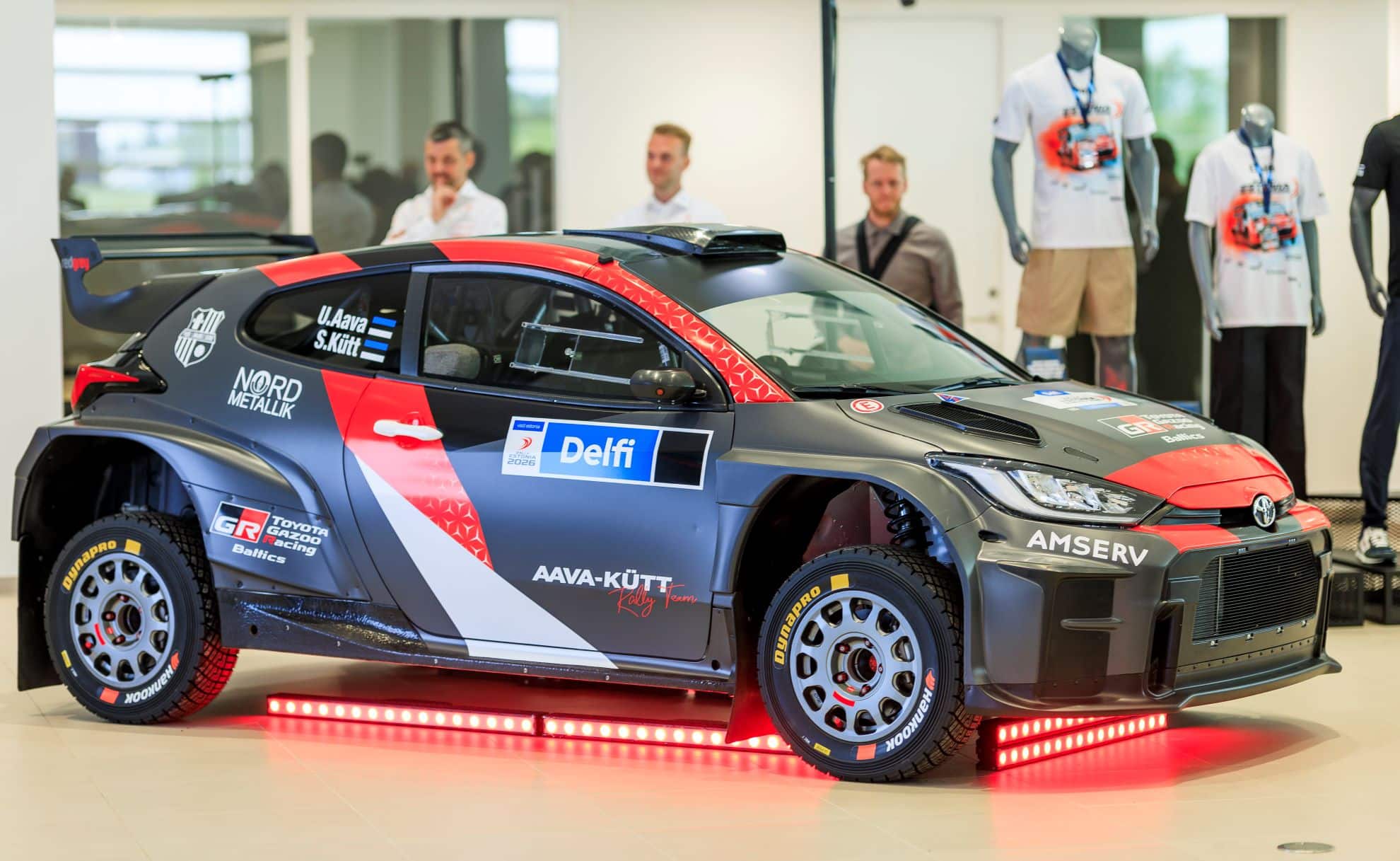Rally1 auto WRC Delfi Rally Estonia esitlusel; Urmo Aava ja Silver Kütt stardivad Tartu ja Lõuna-Eesti teedel toimuval autoralli MM-etapil.