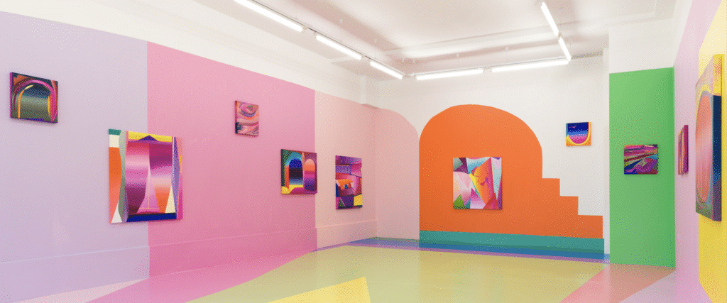 Modern and colorful exhibition at Kogo Gallery in Southern Estonia