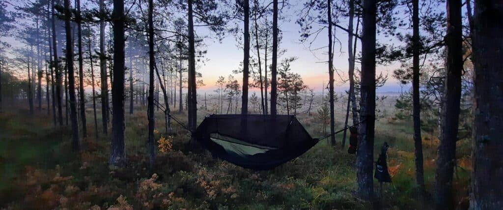 Nature Tours Estonia hike and overnight stay on a bog island