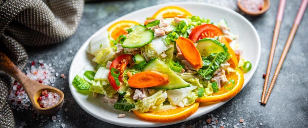 Asian restaurant Vaga Mama chicken salad