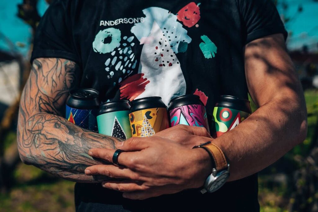 Anderson Brewery's colorful and flavorful product range