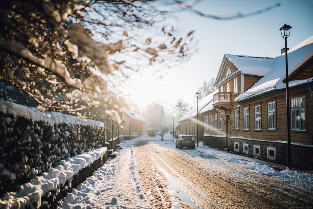 Winter walk in Viljandi Old Town