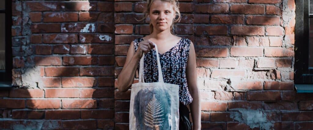 Cyanotype on fabric in TYPA