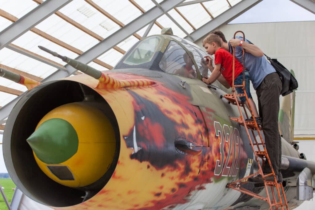 There is a lot for children to do at the Aviation Museum