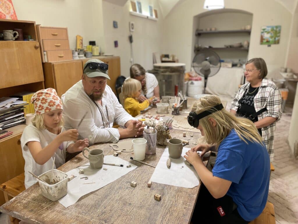 Everyone enjoys the pottery workshops at Alatskivi Castle!