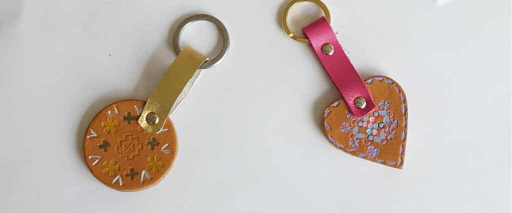 Leather keychain workshop