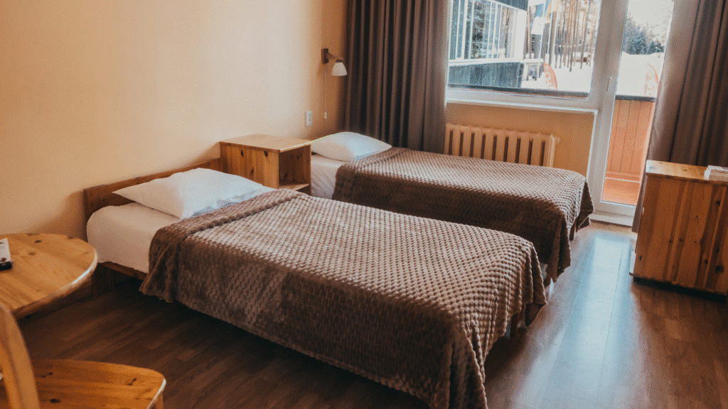 The hostel's double room