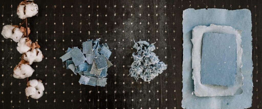 Making handmade paper from recycled materials at TYPA