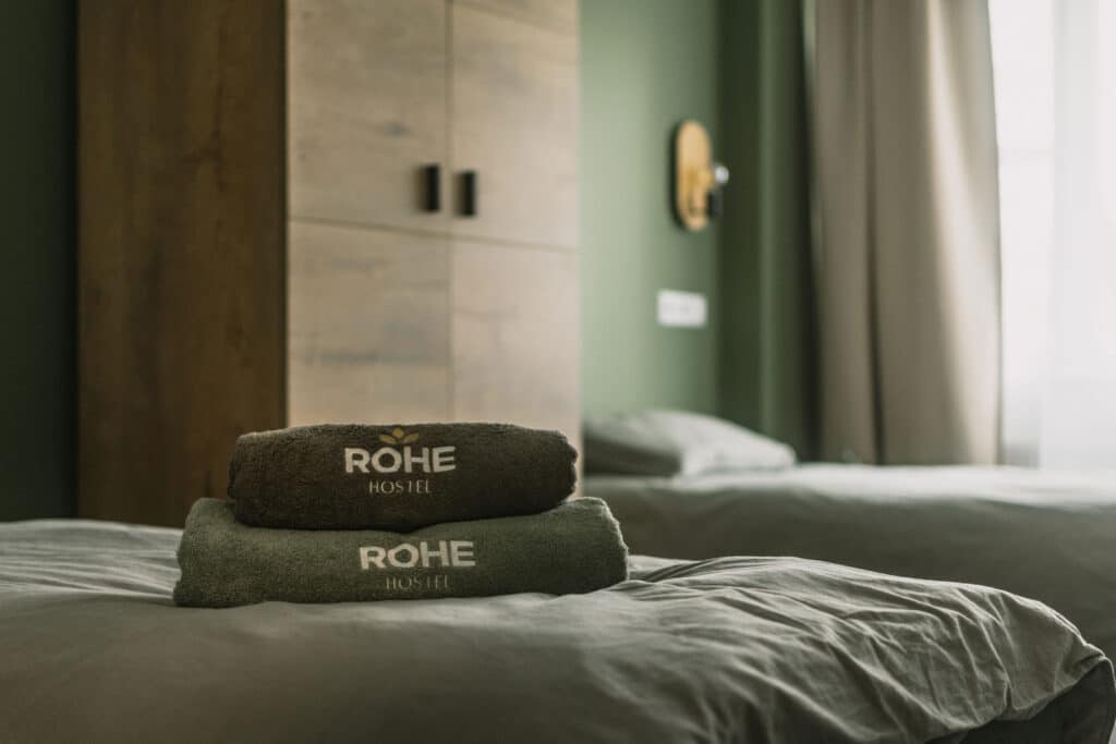 Sustainable ROHE hostel in Tartu